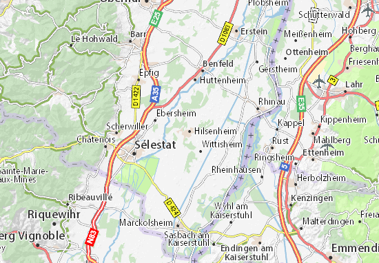 Mapa Hilsenheim