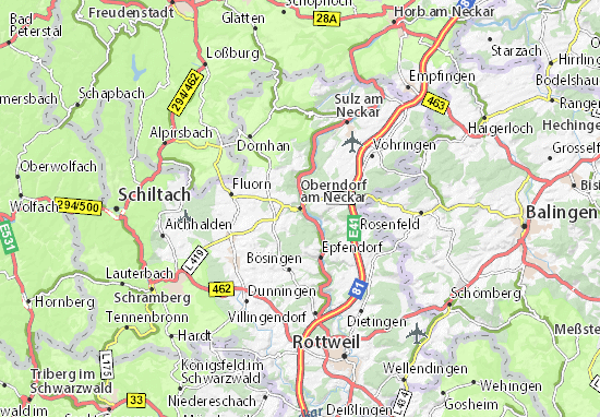 Oberndorf am Neckar Map