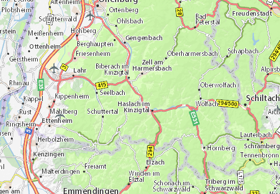 MICHELIN-Landkarte Steinach - Stadtplan Steinach - ViaMichelin