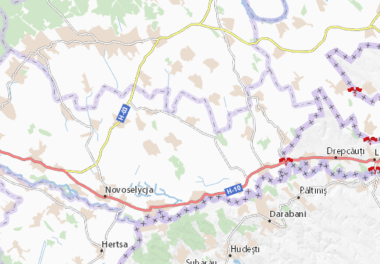 Karte Stadtplan Shcherbyntsi