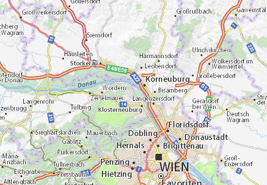 Mapa Kritzendorf