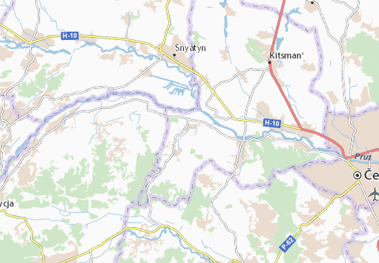 Brusnytsya Map