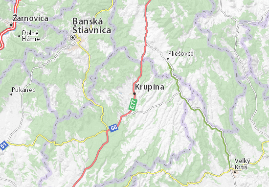 Mapa Krupina