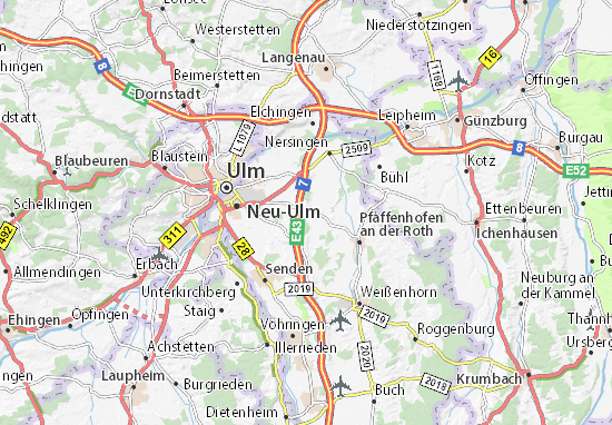 MICHELIN-Landkarte Neuhausen - Stadtplan Neuhausen - ViaMichelin