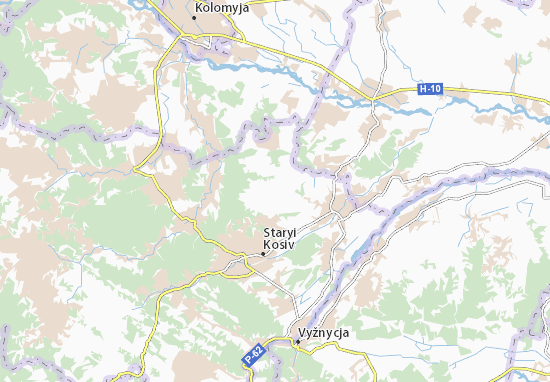 Karte Stadtplan Khymchyn