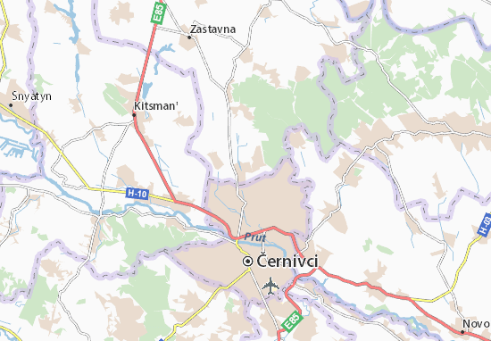 Karte Stadtplan Zadubrivka