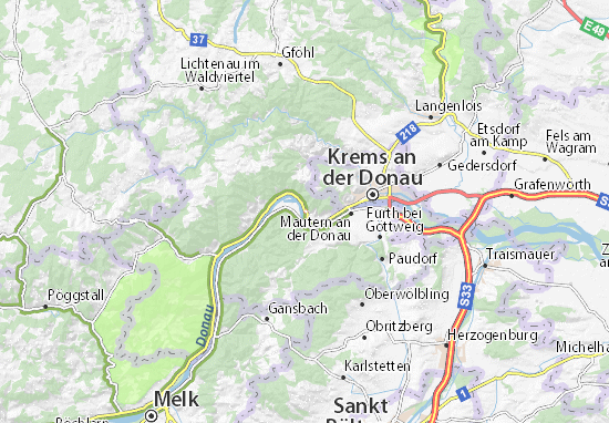 Karte Stadtplan Dürnstein