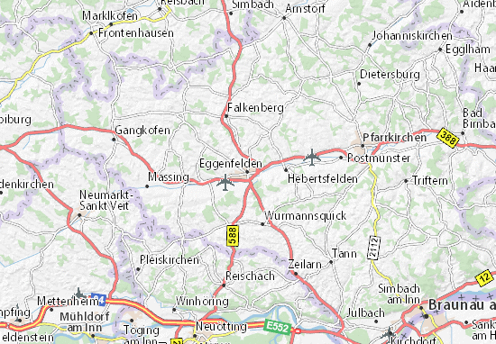 Karte Stadtplan Eggenfelden