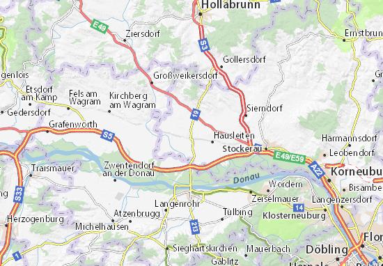 MICHELIN-Landkarte Pettendorf - Stadtplan Pettendorf - ViaMichelin