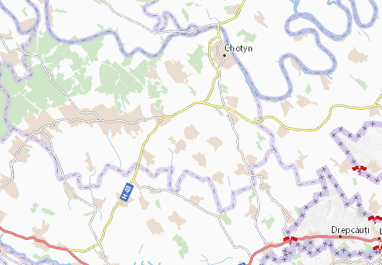 Karte Stadtplan Dolynyany
