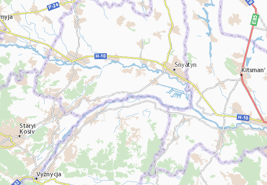 Mapa Knyazhe