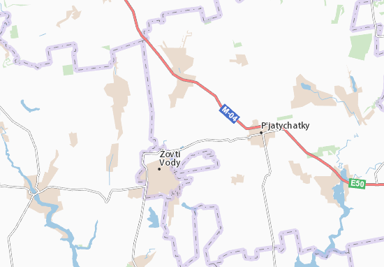 Karte Stadtplan Bohdano-Nadezhdivka