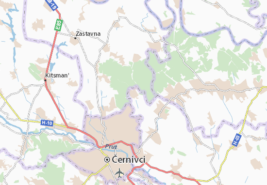 Karte Stadtplan Chornivka