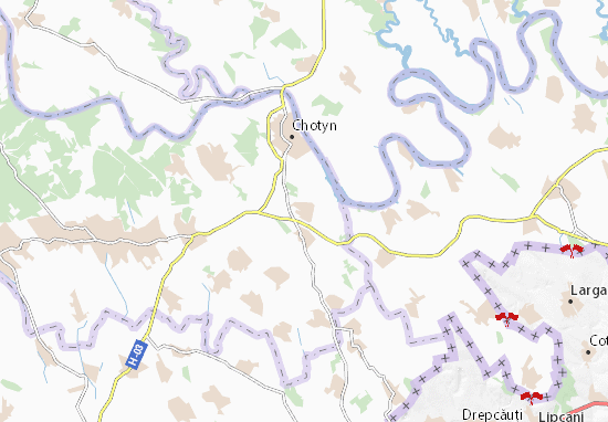 Karte Stadtplan Kaplivka