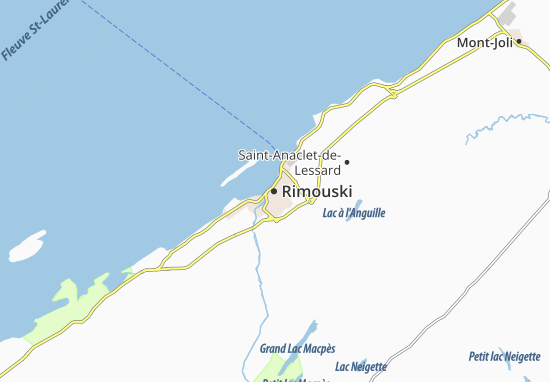 Kaart Plattegrond Rimouski