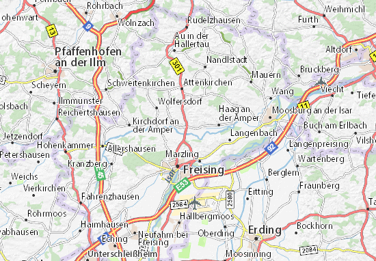Karte Stadtplan Zolling