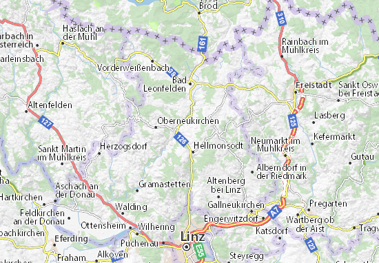 Karte Stadtplan Sonnberg im Mühlkreis