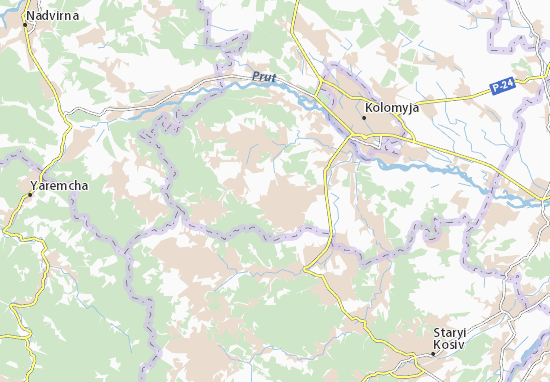 Karte Stadtplan Malyi Klyuchiv