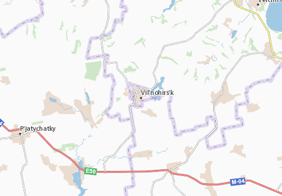 Karte Stadtplan Vil&#x27;nohirs&#x27;k