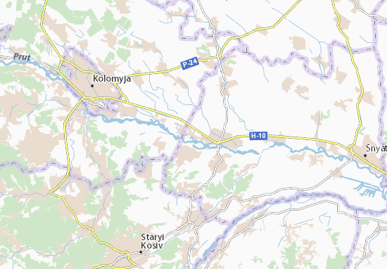 Karte Stadtplan Borshchiv