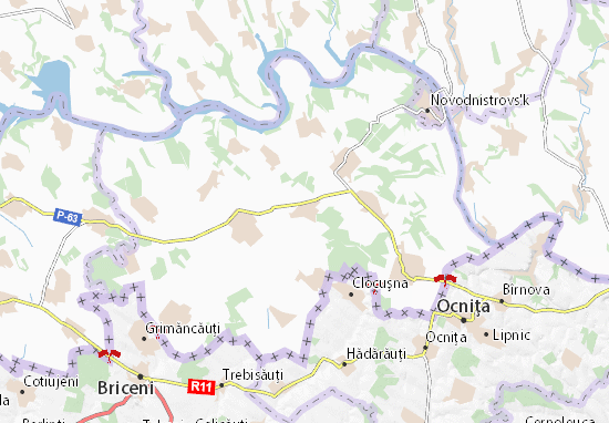 Mapa Serbychany