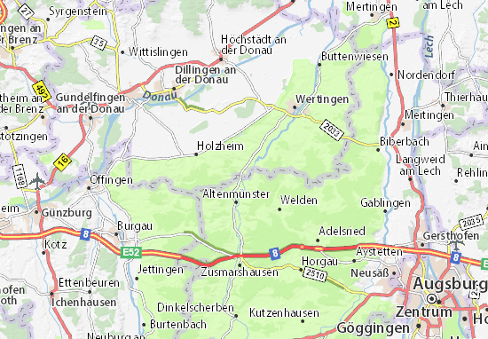 MICHELIN-Landkarte Hausen - Stadtplan Hausen - ViaMichelin