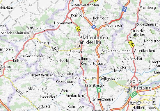 Mapa Hettenshausen