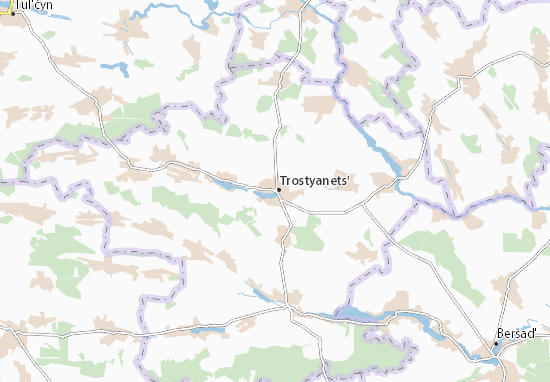 Karte Stadtplan Trostyanets&#x27;
