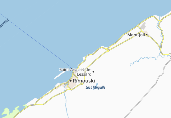 Kaart Plattegrond Pointe-au-Père
