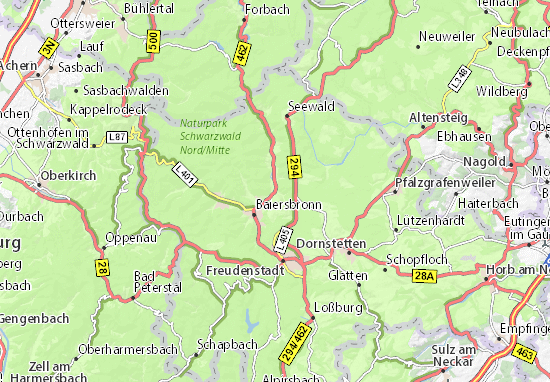 Mapa Klosterreichenbach