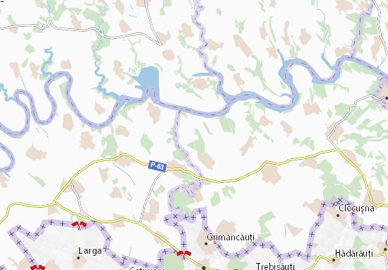 Karte Stadtplan Bratanivka