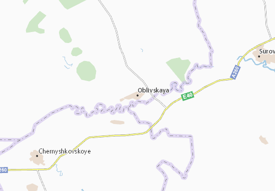 Karte Stadtplan Oblivskaya