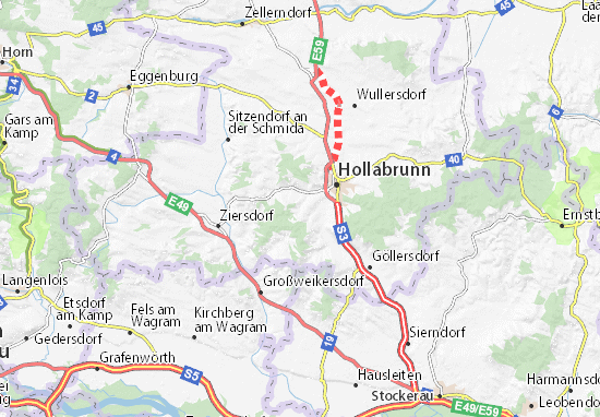 Mapa Wolfsbrunn