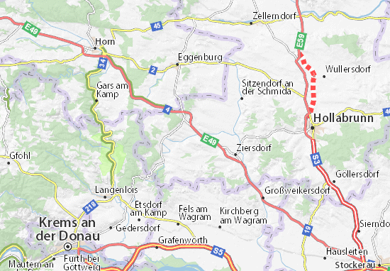 Mapa Ravelsbach