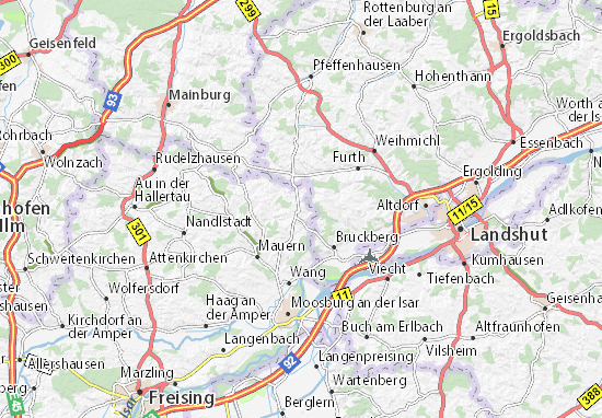 Mapa Gammelsdorf