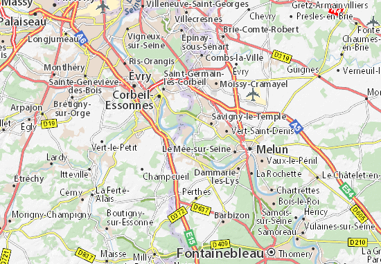 Mapa Saint-Fargeau-Ponthierry