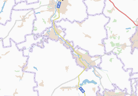 Karte Stadtplan Osykove