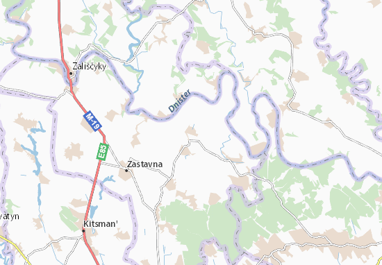 Karte Stadtplan Vikno