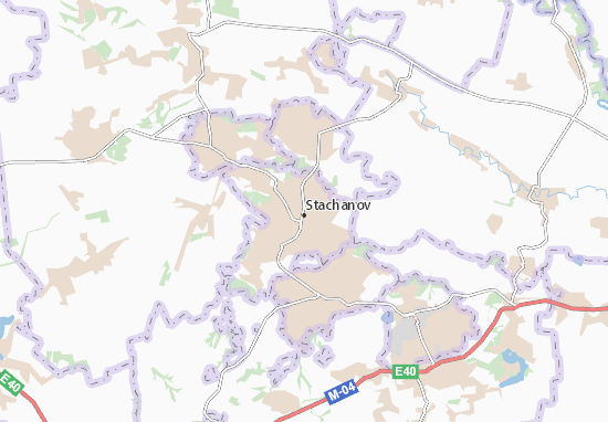 Karte Stadtplan Stachanov
