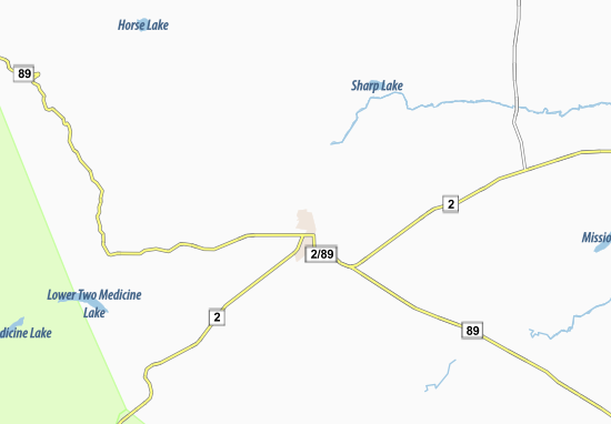 Mapa North Browning