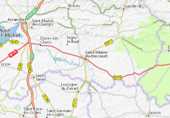 Karte Stadtplan Saint-Hilaire-du-Harcouët