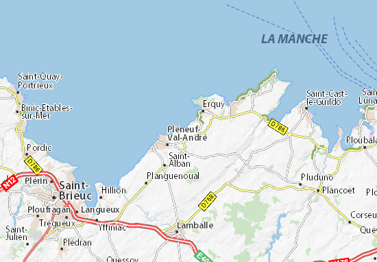 Mapa Saint-Pabu