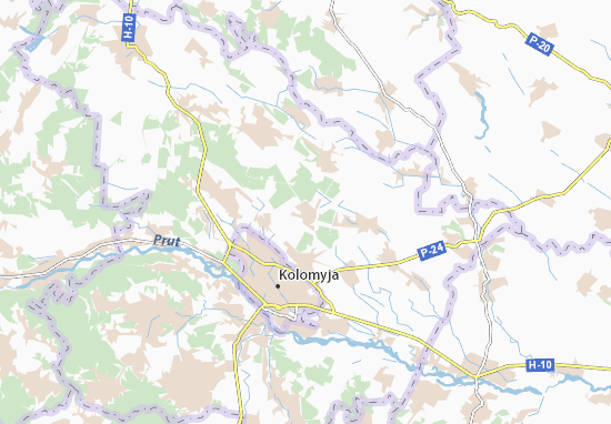 Karte Stadtplan Hody-Dobrovidka
