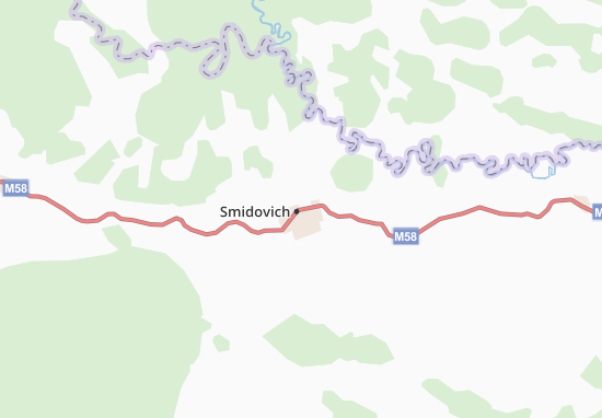 Mapa Smidovich