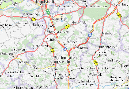 Michelin Landkarte Rohrbach Stadtplan Rohrbach Viamichelin