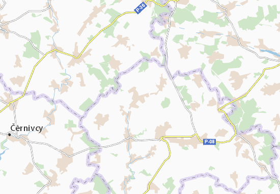 Mapa Velyka Rusava