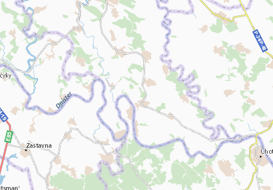Kaart Plattegrond Khudykivtsi