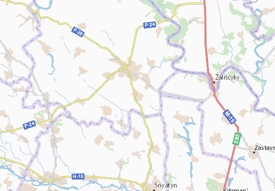 Karte Stadtplan Yaseniv-Pil&#x27;nyi