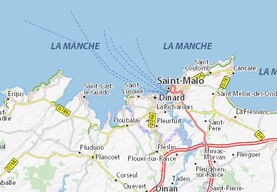 MICHELIN Saint-Lunaire map - ViaMichelin