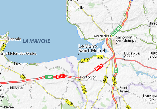 Mapa Le Mont-Saint-Michel